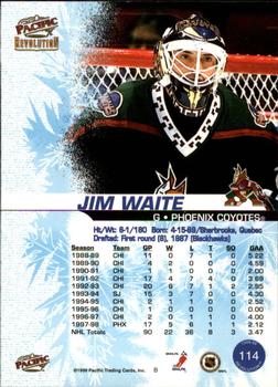 1998-99 Pacific Revolution #114 Jimmy Waite Back