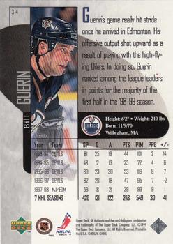 1998-99 SP Authentic #34 Bill Guerin Back