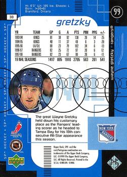 1998-99 SPx Top Prospects #38 Wayne Gretzky Back