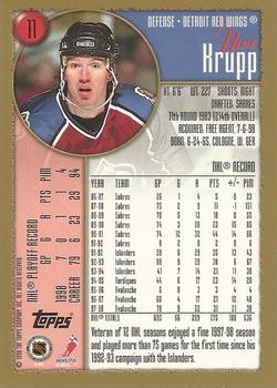 1998-99 Topps #11 Uwe Krupp Back