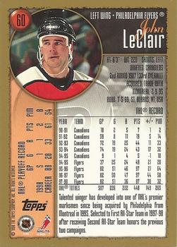 1998-99 Topps #60 John LeClair Back