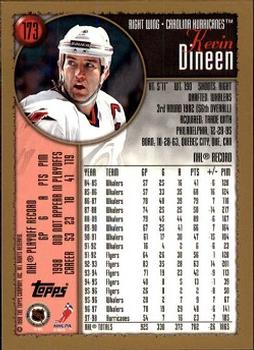 1998-99 Topps #173 Kevin Dineen Back