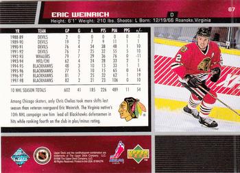 1998-99 Upper Deck #67 Eric Weinrich Back