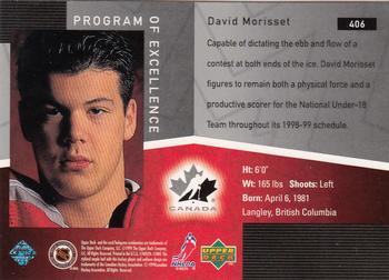 1998-99 Upper Deck #406 David Morisset Back
