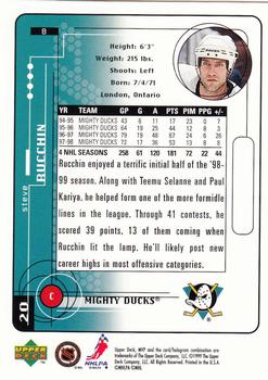 1998-99 Upper Deck MVP #8 Steve Rucchin Back