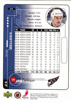 1998-99 Upper Deck MVP #213 Brian Bellows Back
