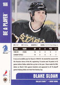 1999-00 Be a Player Memorabilia #166 Blake Sloan Back