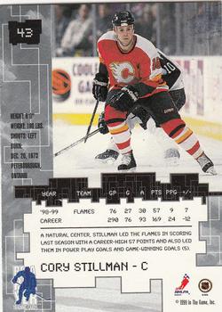 1999-00 Be a Player Millennium Signature Series #43 Cory Stillman Back