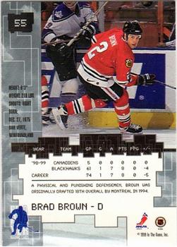 1999-00 Be a Player Millennium Signature Series #55 Brad Brown Back