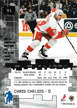 1999-00 Be a Player Millennium Signature Series #91 Chris Chelios Back