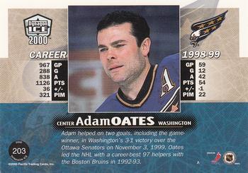 1999-00 Pacific Dynagon Ice #203 Adam Oates Back