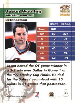 1999-00 Pacific Paramount #33 Jason Woolley Back
