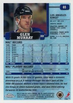 1999-00 Topps Chrome #65 Glen Murray Back