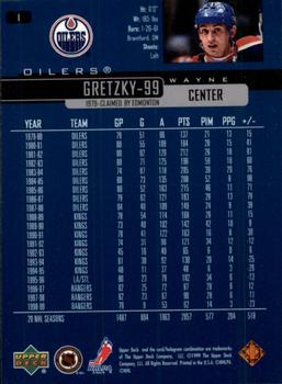 1999-00 Upper Deck #1 Wayne Gretzky Back