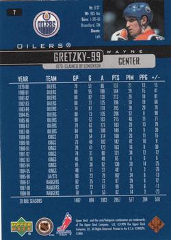 1999-00 Upper Deck #7 Wayne Gretzky Back