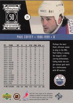 1999-00 Upper Deck Century Legends #29 Paul Coffey Back