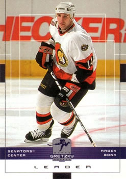 1999-00 Upper Deck Wayne Gretzky #117 Radek Bonk Front