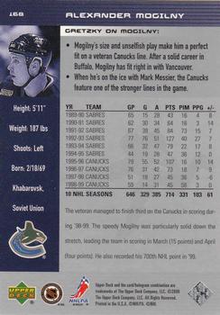 1999-00 Upper Deck Wayne Gretzky #168 Alexander Mogilny Back