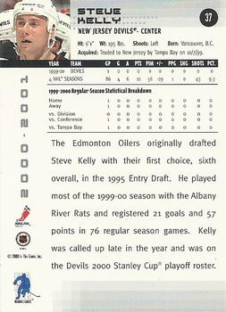 2000-01 Be a Player Memorabilia #37 Steve Kelly Back