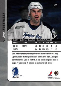 2000-01 Be a Player Signature Series #52 Brian Holzinger Back