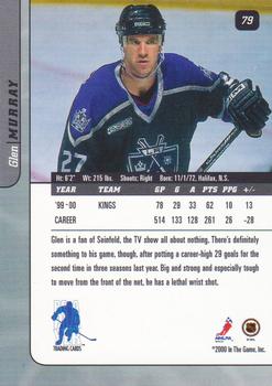 2000-01 Be a Player Signature Series #79 Glen Murray Back