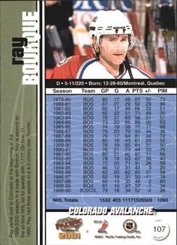 2000-01 Pacific #107 Ray Bourque Back