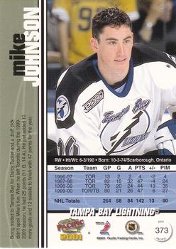 2000-01 Pacific #373 Mike Johnson Back