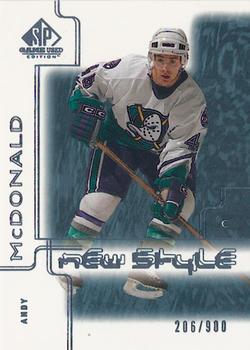 2000-01 SP Game Used #62 Andy McDonald Front