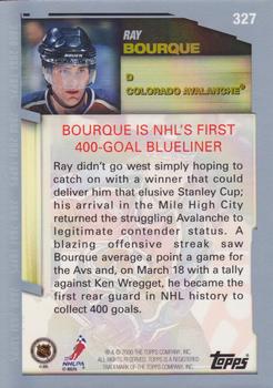2000-01 Topps #327 Ray Bourque Back