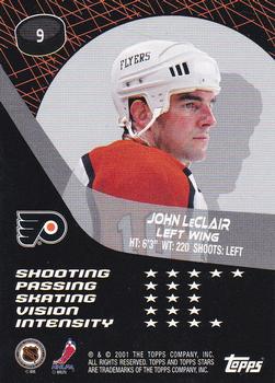 2000-01 Topps Stars #9 John LeClair Back
