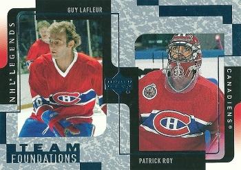 2000-01 Upper Deck Legends #73 Guy Lafleur / Patrick Roy Front