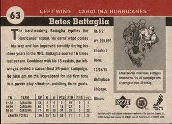 2000-01 Upper Deck Vintage #63 Bates Battaglia Back