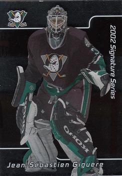 2001-02 Be a Player Signature Series #029 Jean-Sebastien Giguere Front