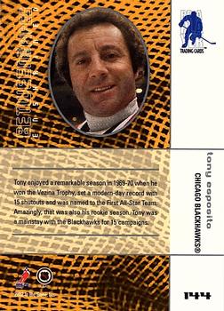 2001-02 Be a Player Between the Pipes #144 Tony Esposito Back