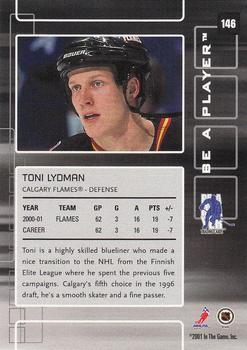 2001-02 Be a Player Memorabilia #146 Toni Lydman Back