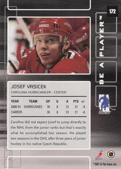 2001-02 Be a Player Memorabilia #172 Josef Vasicek Back