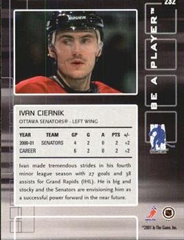 2001-02 Be a Player Memorabilia #232 Ivan Ciernik Back