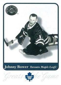 2001-02 Fleer Greats of the Game #14 Johnny Bower Front