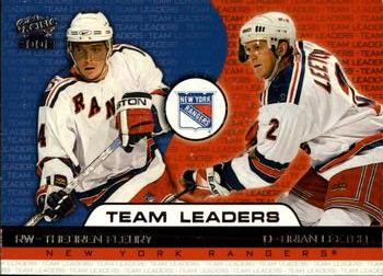 2001-02 Pacific #435 Theoren Fleury / Brian Leetch Front