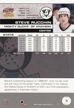 2001-02 Pacific #9 Steve Rucchin Back