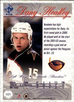 2001-02 Pacific Private Stock #101 Dany Heatley Back