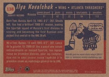 2001-02 Topps Heritage #138 Ilya Kovalchuk Back