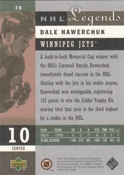 2001-02 Upper Deck Legends #78 Dale Hawerchuk Back