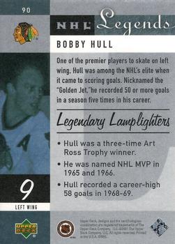 2001-02 Upper Deck Legends #90 Bobby Hull Back