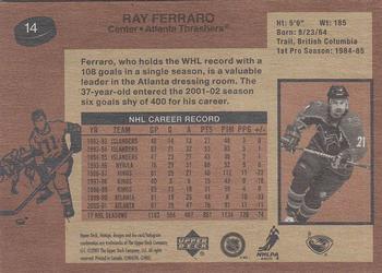 2001-02 Upper Deck Vintage #14 Ray Ferraro Back