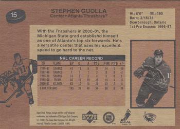 2001-02 Upper Deck Vintage #15 Stephen Guolla Back