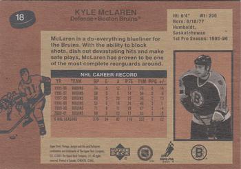 2001-02 Upper Deck Vintage #18 Kyle McLaren Back