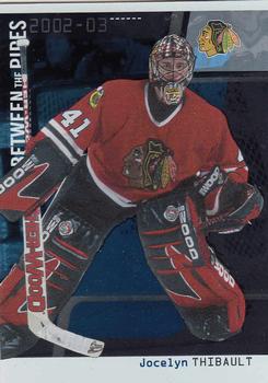 2002-03 Be a Player Between the Pipes #21 Jocelyn Thibault Front