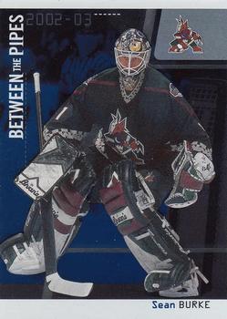 2002-03 Be a Player Between the Pipes #31 Sean Burke Front