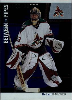 2002-03 Be a Player Between the Pipes #56 Brian Boucher Front